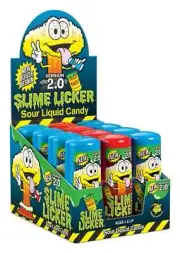 Slime Licker 2.0 Sour Rolling Candy NEW 12 Pack FREE SHIPPING 8 Blue 4 Red