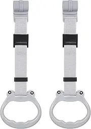 Toyvian 2 Pcs Playpen Pull Up Rings - Plastic Baby Pull Up Rings for Playpen, Adjustable Toddler Walking Assistant for Home Baby Toddler Walking Training Tool(Light Grey)
