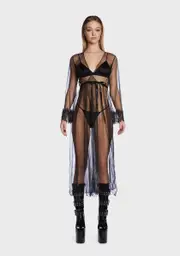 Like Clockwork Sheer Long Robe