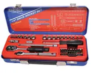 888 T820101 - Socket Set 1/4" Drive 41 Piece Metric/Imperial