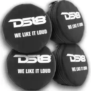 2 Pair of DS18 Hydro 8" Marine & Powersports Covers for PS Model Black TPC8S