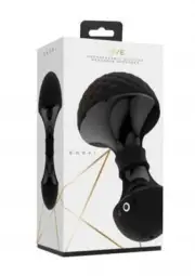 Vive Enoki Black Bendable Massager Magic Wand Vibrator Clitoris Massager Adult