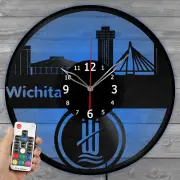 LED Vinyl Clock Wichita Light Vinyl Record Wall Clock Decor Home 5990