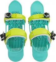 [VIDECOR] Mini Short Ski Skates Snow Shoes Short Skiboards,Mini Ski Skates Metal Snowboard Nylon Outdoor Ski Boots Winter Short for Sports Overweight Shoes Ski Storage Racks,C