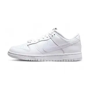 【NIKE 耐吉】W Dunk Low 女鞋 白色 漆皮 低筒 潮流 穿搭 運動 休閒 休閒鞋 FD8683-100