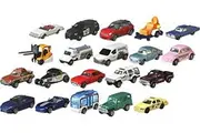 Matchbox Toy Cars or Trucks 20-Pack, Variety Set of 20 Die-Cast 1:64 Scale Cars, Buses, Fire, Construction or Police Vehicles Styles May Vary