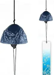 Wind Chime,Indoor Bell,Garden Wind Chime,Chime Outdoor,Craft Cast Iron Hanging Decorations Hand Bells Windbell Wind Chimes Home Garden (Color : Blue) (Color : Blue) (Color : Blue)