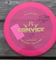 Autographed Dynamic Discs Lucid Convict Paige Pierce Edition 174g Fairway Pink