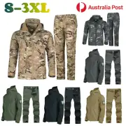 Camouflage Jacket Coat Pants Combat Suit Tactical Army Military Fleece Lined AU
