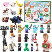 24 Days Christmas Mine craft Countdown Advent Calendar Toy Surprise Xmas Gift