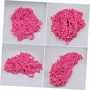 jojofuny 9M Ball Fringe Trim Rosy DIY Lace for Dress Scarf Hat Curtain for Maternity Wear Clothes Jewelry and Holiday Decorations