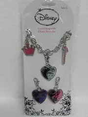 DISNEY PRINCESS ARIAL SLEEPING BEAUTY INTERCHANGEABLE 5 PIECE CHARM BRACELETS