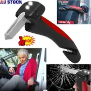 Car Cane Door Handle Belt Cutter Elderly Standing Hammer Aid Flashlight LED AU