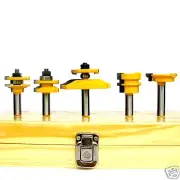 5 pc 1/2" SH Ogee w/Backcutter &Ogee R&S Router Bit Set sct-888