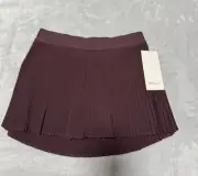 Lululemon Varsity High-Rise Pleated Tennis Skirt, Color: Goodnight Plum, Size: 8