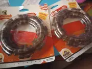 2-Nylabone Power Chew Textured Dog Ring Toy X-Large 50lbs.+