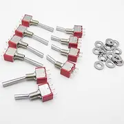 Toy Accessories Wholesale 3-Positions 3 Positions Toggle Switch Compatible with RC Transmitter Flysky Radiolink OPENTX 2.4g DJI Radio Remote Controller (Color : 10PCS Long Stick)