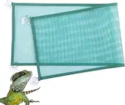 Reptile Hammock - Lizard Hammock, Snake Hammock, Gecko Hammock | Breathable Mesh Hammock with Suction Cup, Bearded Dragon Pet Hammock for Reptile Resting, Safety Lounger for Snakes, Lizards