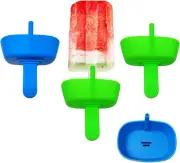 Popsicle Holders for Kids,Silicone Popsicle Holder for Kids No Drip with Buil...