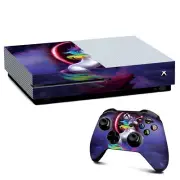 Xbox One S Console Skins Decal Wrap ONLY Unicorn Rainbows Space