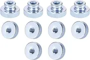 uxcell Knurled Thumb Nuts, 10Pcs M6x1mm Iron Round Knobs Fasteners for 3D Printer Parts