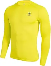 [KELME] Compression Shirts Baselayer Under Shirt for Men Long Sleeve Tight Undershirts Active Tops for Workout Gym Sports
