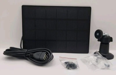 2 Pack Of Small USB Solar Panel Charger 3W 6V With Wall Mount Micro USB & Type C