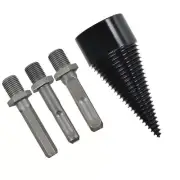 42 MM High Speed Firewood Drill Bit Wood Log Splitter Screw Cone Driver Farms