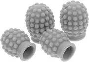 GREENADSCAPE 4pcs Silicone Drumstick Tips Noise Reducing Drumstick Caps for Improved Rhythm and Timing for Practice the Resistant Design
