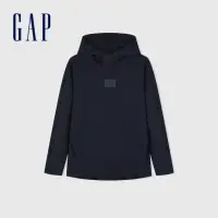 在飛比找momo購物網優惠-【GAP】男女同款 Logo帽T-海軍藍(889286)