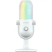 Razer Seiren V3 Chroma (White Edition) Condenser Microphone Multi-Function Tap M