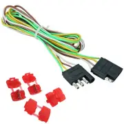 84" Trailer Light Wire Extension 4 Way Flat Wiring Harness Plug Cord Boat RV Car