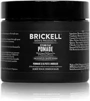 Brickell Men’s Styling Clay Pomade For Men, Natural & Organic with Strong Hold & Matte Finish, Product for Modern Hairstyles, 2 Ounces, Scented
