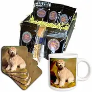 3dRose cgb_4256_1 Soft Coated Wheaten Terrier-Coffee Gift Basket, Multicolor