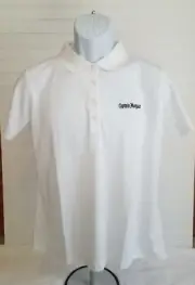 Captain Morgan Rum Nike DRI-FIT Shirt White Golf Polo Womens Size Large NIP!