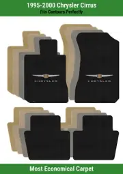 Lloyd Velourtex Front & Rear Mats for '95-00 Cirrus w/Chrysler w/ Wings 1 (for: Chrysler)