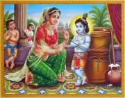 inexpensive home decor yashoda krishna paper poster