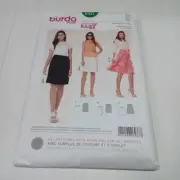Burda Sewing Pattern 6937 Misses 6-28 Easy Elastic Waist Flare or Straight Skirt