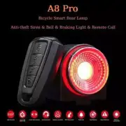 Bike Anti-theft Alarm Lock Auto Brake Cycling Taillight Remote Control Light