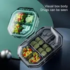 4/6 Grids New Weekly Holder Pill Daily Pill Compartments Mini Pill Storage Box