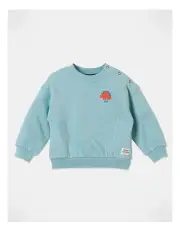 [Jack & Milly] Remi Essential Dino Sweat Top in Light Blue