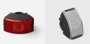 Bookman Curve - Front and Rear Bike/Bicycle Light SET