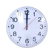 JADCOtime 300mm Round Wall Clock with Large Numbers White