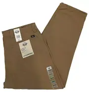 Dockers Mens Utility Pants Straight Fit 38X29 Stretch W38L29 Brown