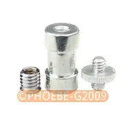10pcs/LOT 6in1 1/4" 3/8" screw & 5/8" Spigot Stud convert Adapter