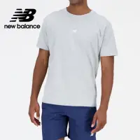 在飛比找momo購物網優惠-【NEW BALANCE】NB 圓領親膚LOGO短袖上衣_男