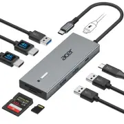 USB C Docking Station Dual HDMI Monitor Laptop Multiport Adapter with 4K@60Hz...