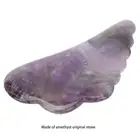 Amethyst Stone Guasha Board Portable Scraping Massage Tool For SPA Acupunctu SD0