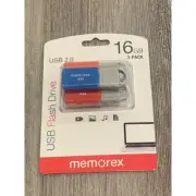 Memorex 16GB 3pk Flash Drive USB 2.0 - (32020001623)