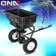 125lbs./60L Tow Behind Broadcast Spreader Fertilizer Garden Seeder with Wheels